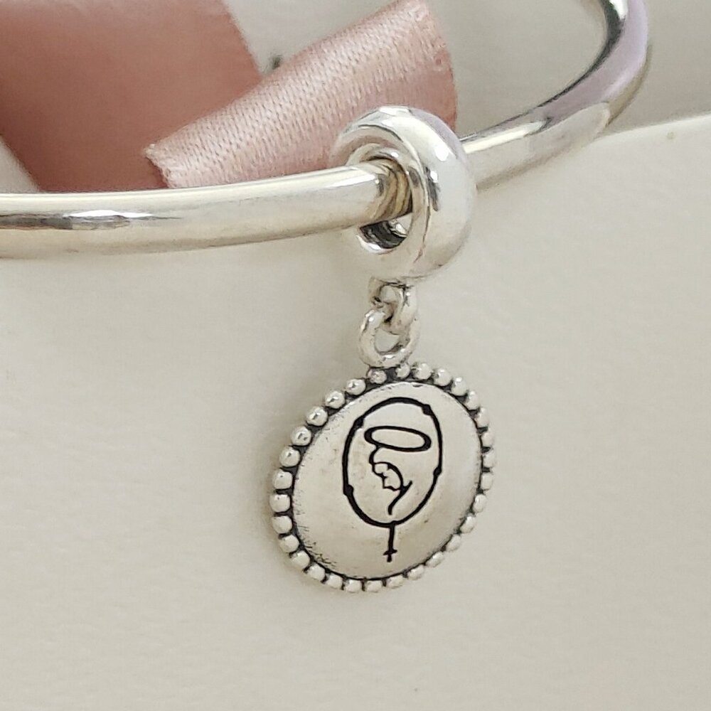 Pandora Ave Maria Charm Rosary Charm Spiritual Exclusive Dangle Charm with box